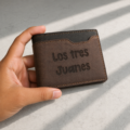 Billetera personalizada con grabado para hombre