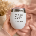 Mate Comet térmico personalizado con frase o diseño y grabado en anillo