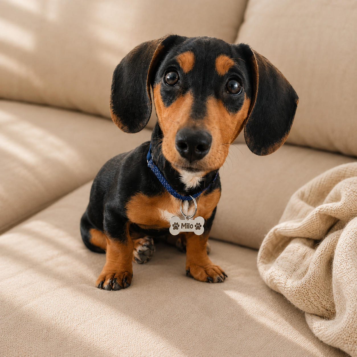 Chapita identificadora para mascotas personalizada - Imagen 2
