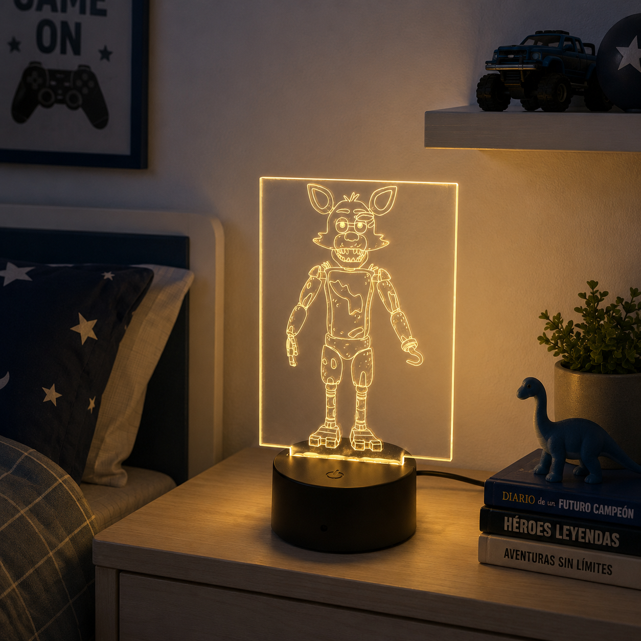Veladora LED 3D personalizada con superhéroes - Imagen 3