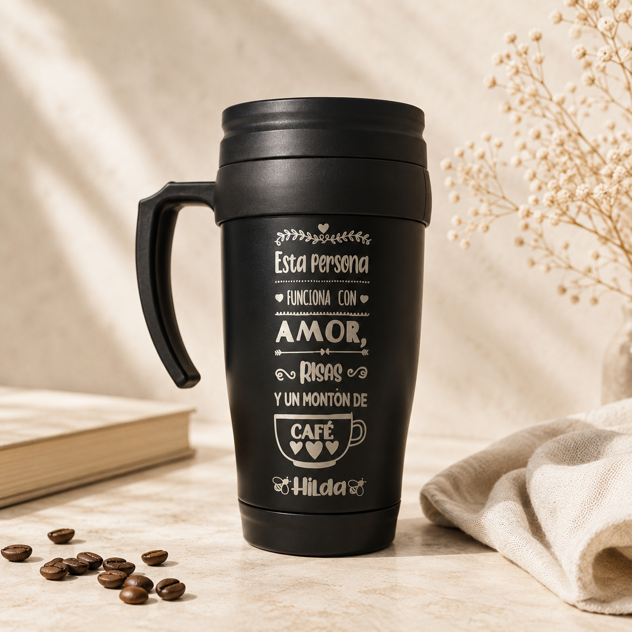 Jarra de Café Personalizada con Texto o Diseño - Imagen 4