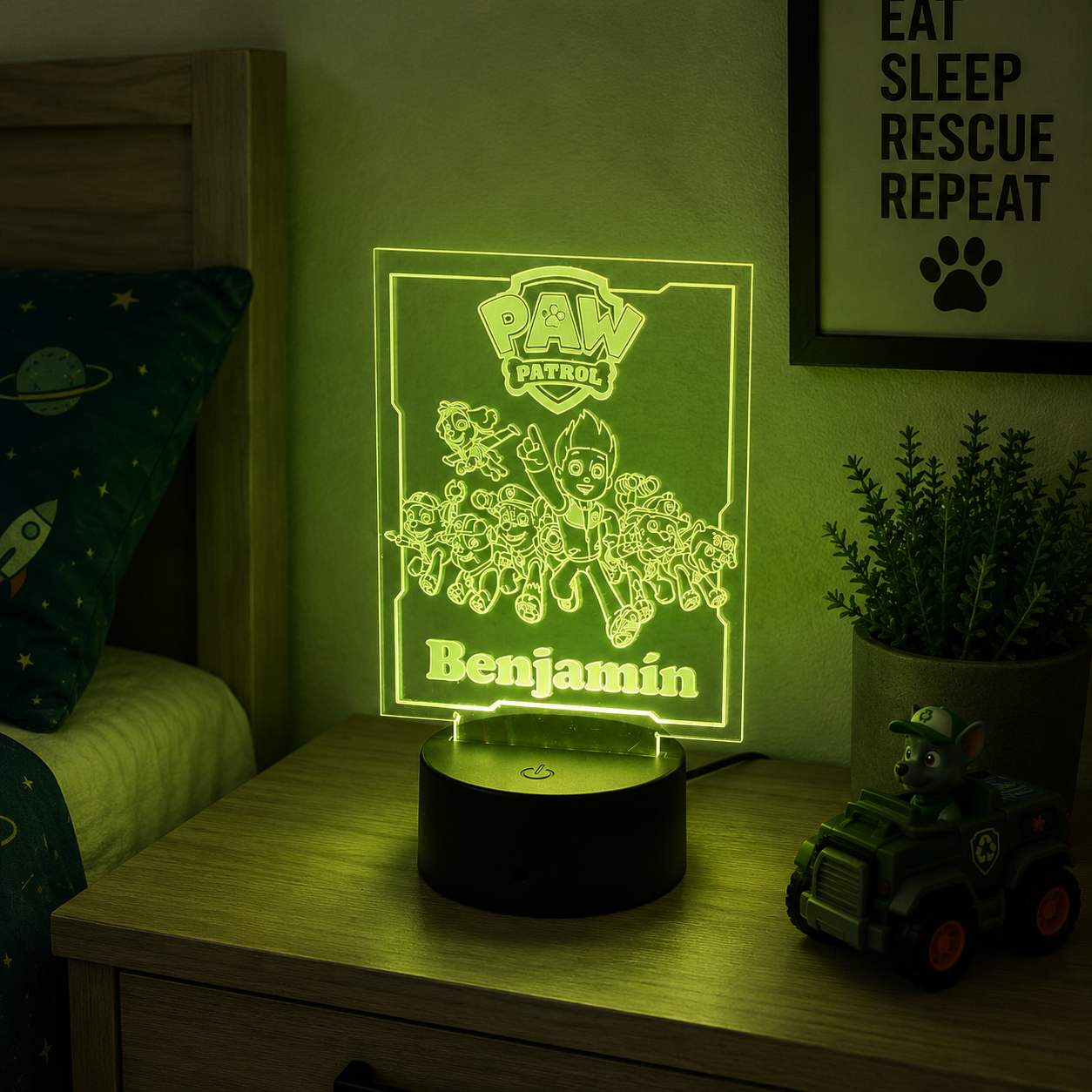 Veladora LED 3D personalizada con superhéroes - Imagen 4