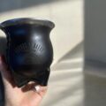 Mate camionero personalizado con grabado en virola y cuero