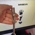 Bombillón de alpaca personalizado con grabado láser