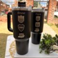 Vaso térmico personalizado con frase o dibujo en grabado laser
