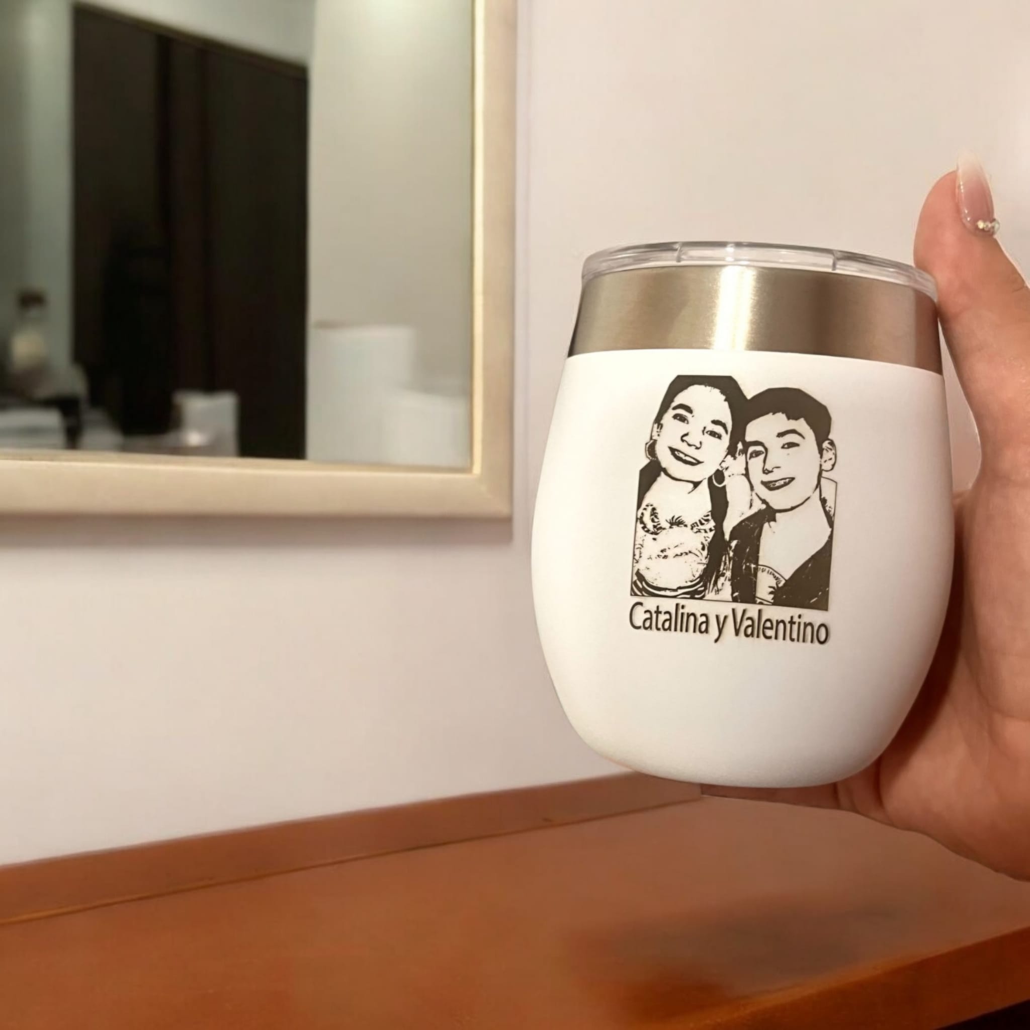 Mate Comet térmico personalizado con foto - Imagen 5